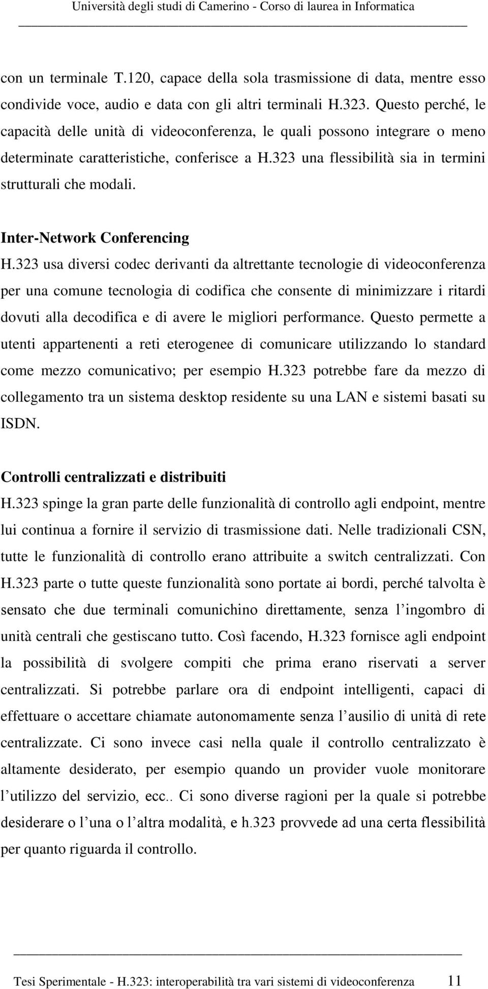 Inter-Network Conferencing H.