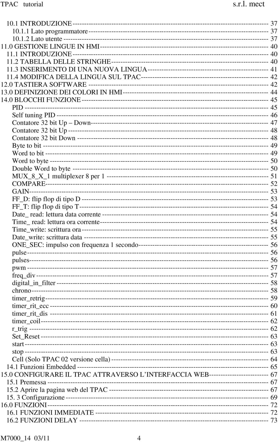 0 GESTIONE LINGUE IN HMI-------------------------------------------------------------------------- 40 11.