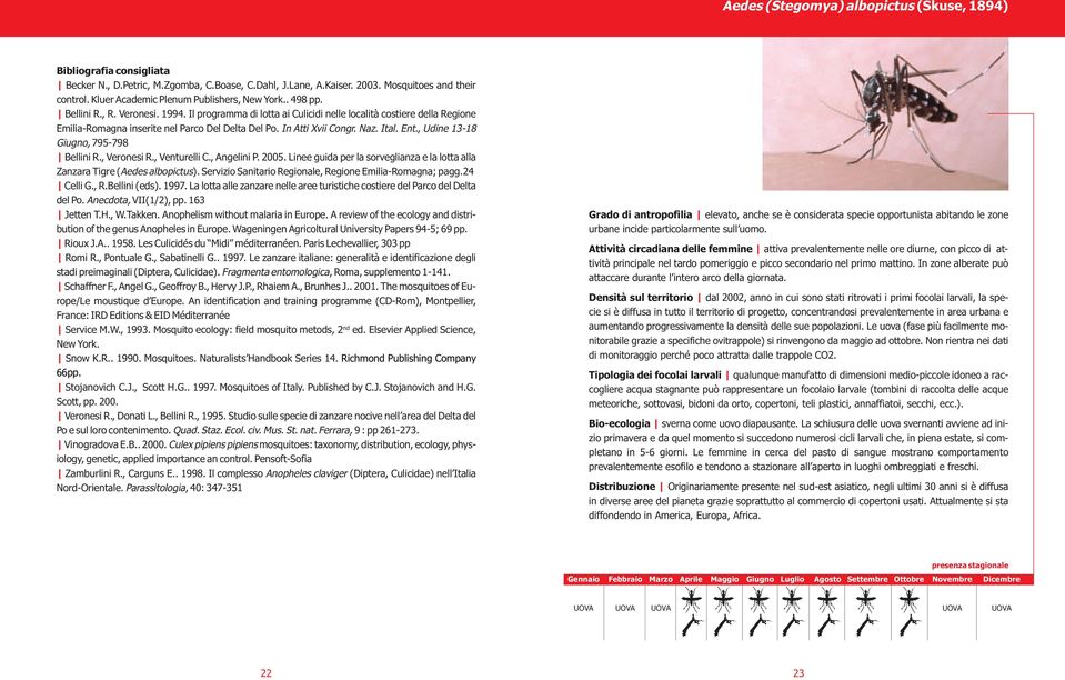 Il programma di lotta ai Culicidi nelle località costiere della Regione Emilia-Romagna inserite nel Parco Del Delta Del Po. In Atti Xvii Congr. Naz. Ital. Ent., Udine 13-18 Giugno, 795-798 Bellini R.