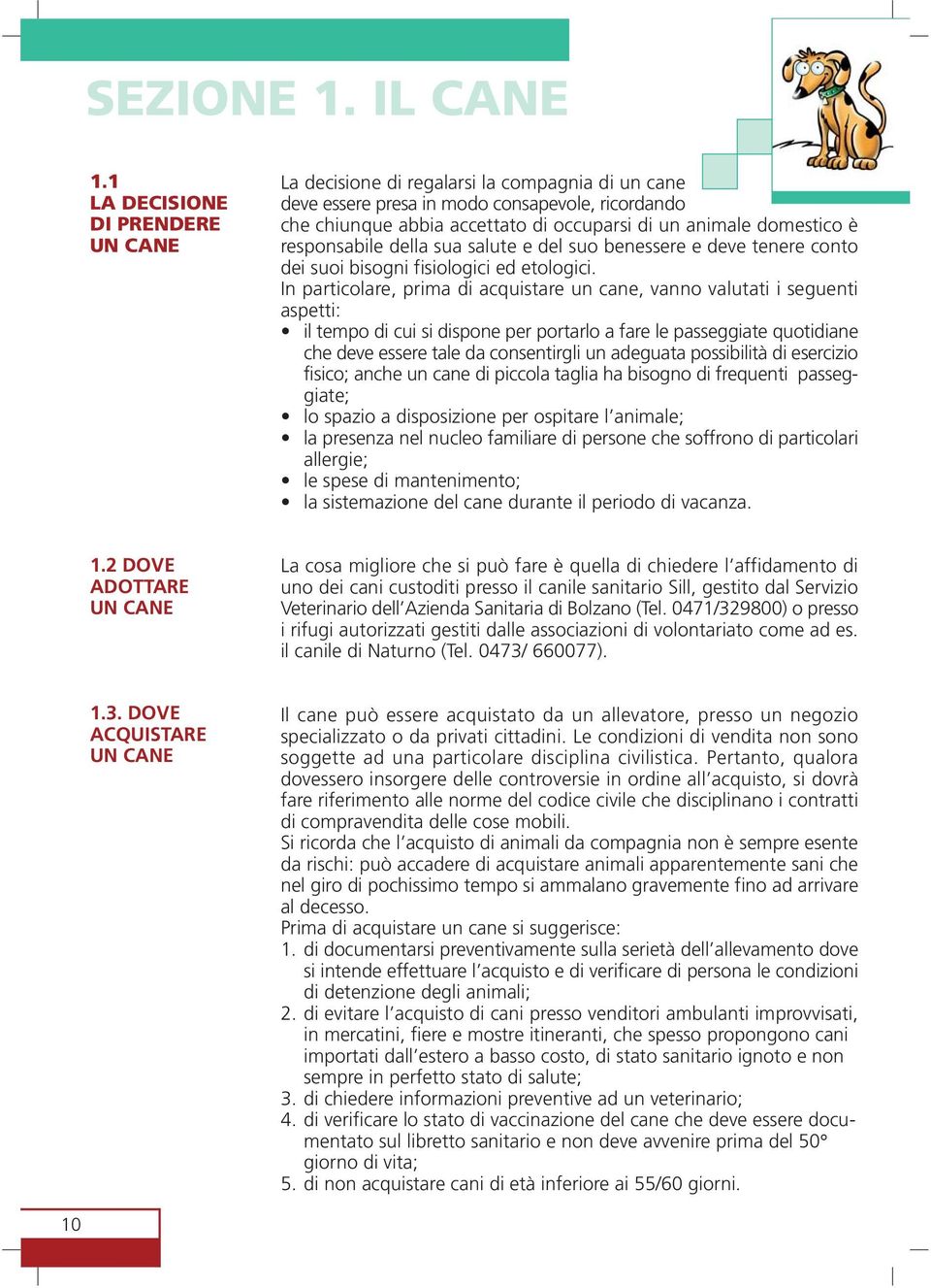 domestico è responsabile della sua salute e del suo benessere e deve tenere conto dei suoi bisogni fisiologici ed etologici.