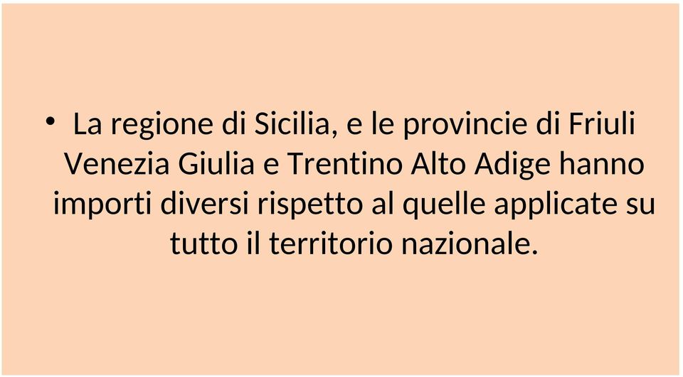 Adige hanno importi diversi rispetto al