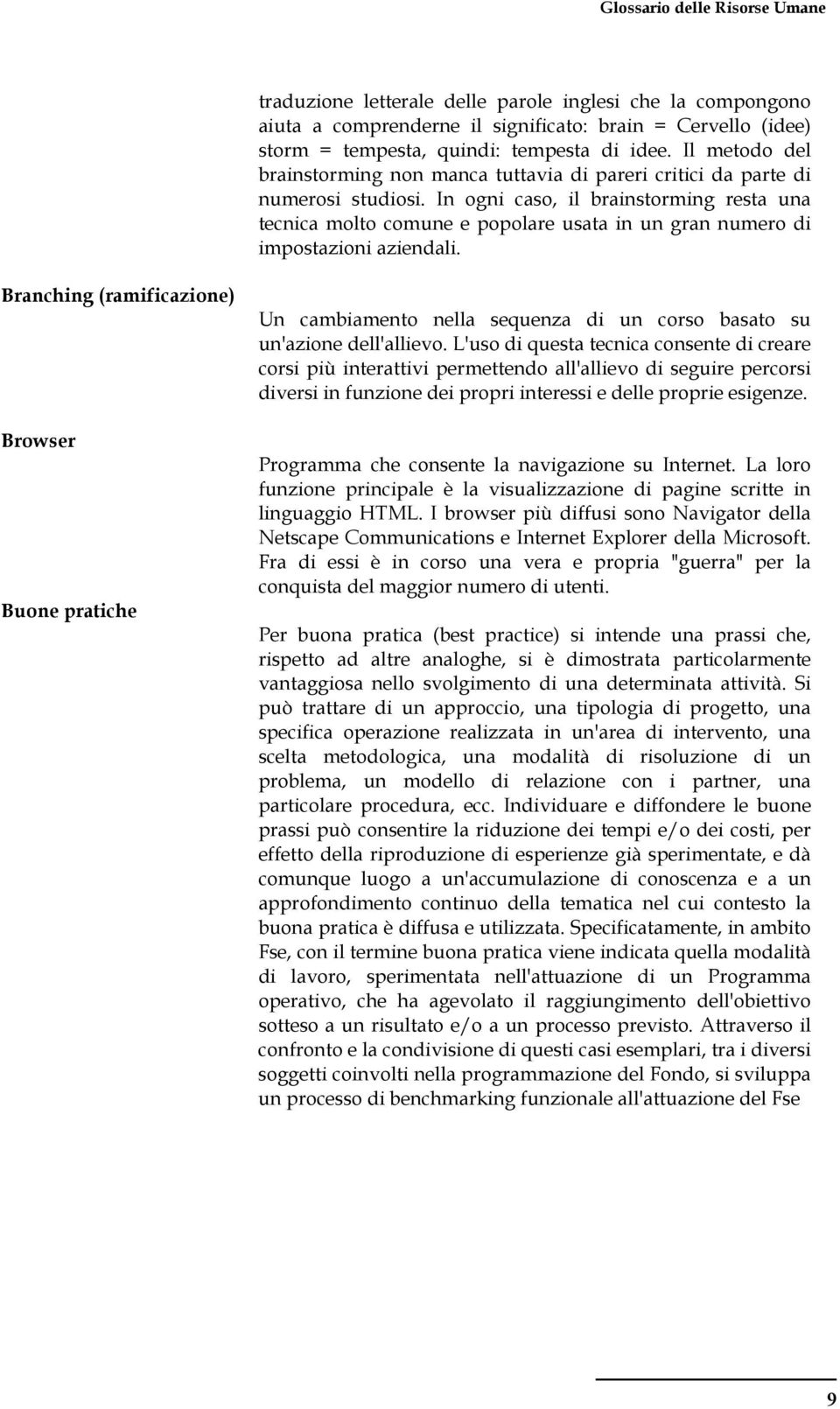 In ogni caso, il brainstorming resta una tecnica molto comune e popolare usata in un gran numero di impostazioni aziendali.