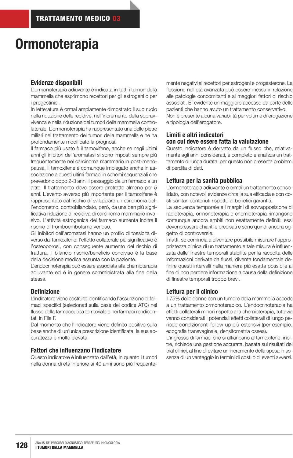 L ormonoterapia ha rappresentato una delle pietre miliari nel trattamento dei tumori della mammella e ne ha profondamente modificato la prognosi.