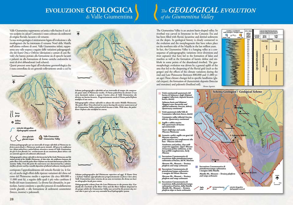 Its geological history is closely connected to the evolution and the morphogenesis that have token place on the northern side of the Majella in the last million years.