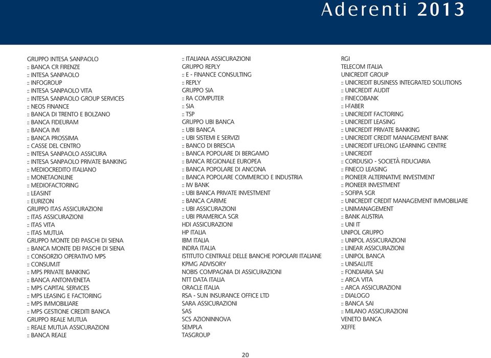 :: EURIZON GRUPPO ITAS ASSICURAZIONI :: ITAS ASSICURAZIONI :: ITAS VITA :: ITAS MUTUA GRUPPO MONTE DEI PASCHI DI SIENA :: BANCA MONTE DEI PASCHI DI SIENA :: CONSORZIO OPERATIVO MPS :: CONSUM.