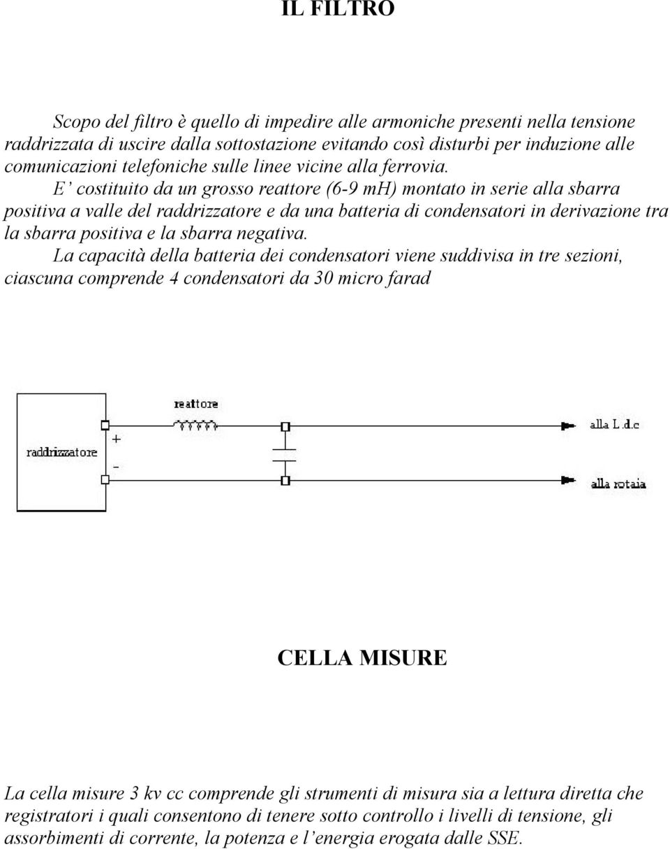 E costituito da un grosso reattore (6-9 mh) montato in serie alla sbarra positiva a valle del raddrizzatore e da una batteria di condensatori in derivazione tra la sbarra positiva e la sbarra