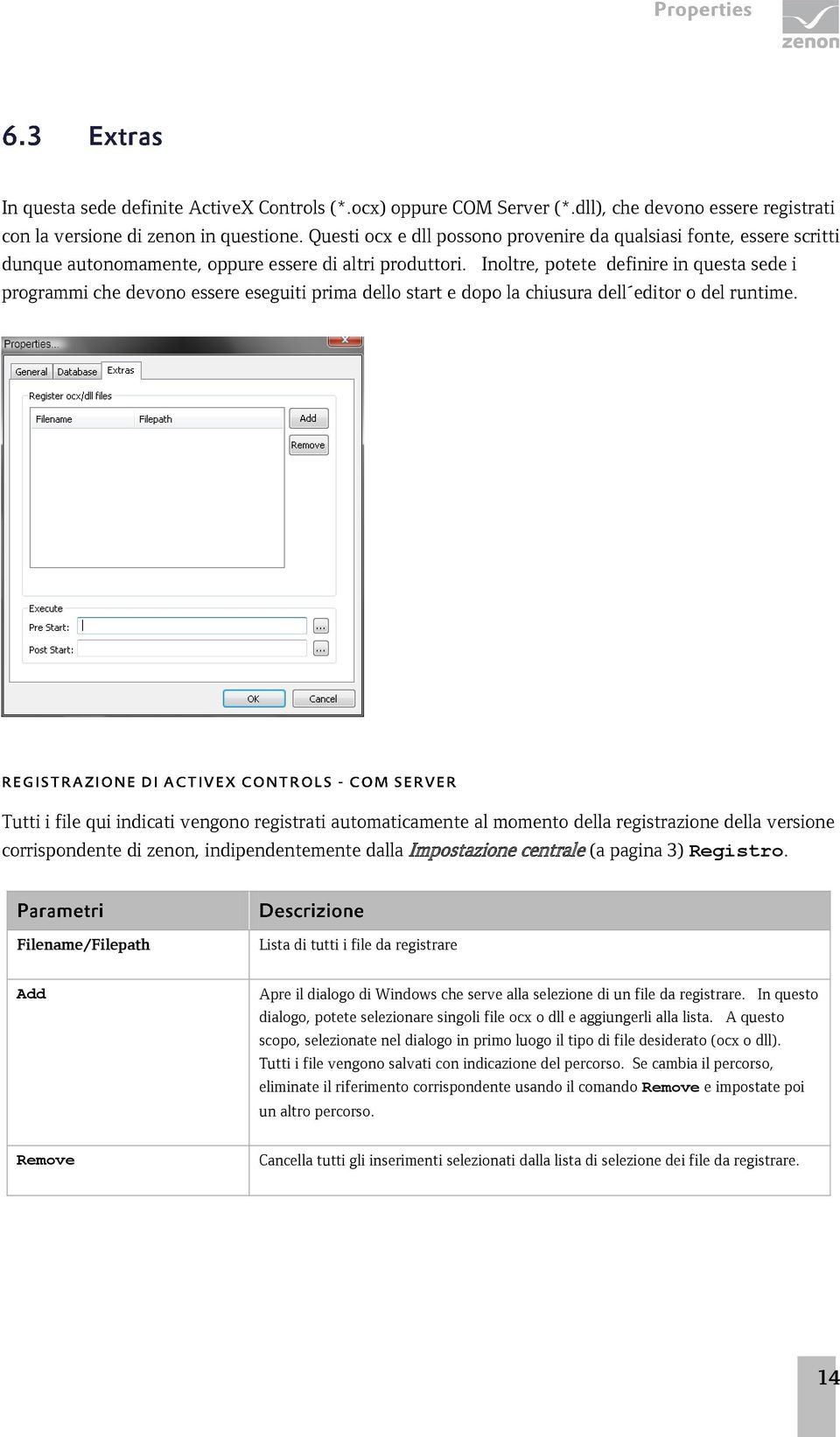 Inoltre, potete definire in questa sede i programmi che devono essere eseguiti prima dello start e dopo la chiusura dell editor o del runtime.