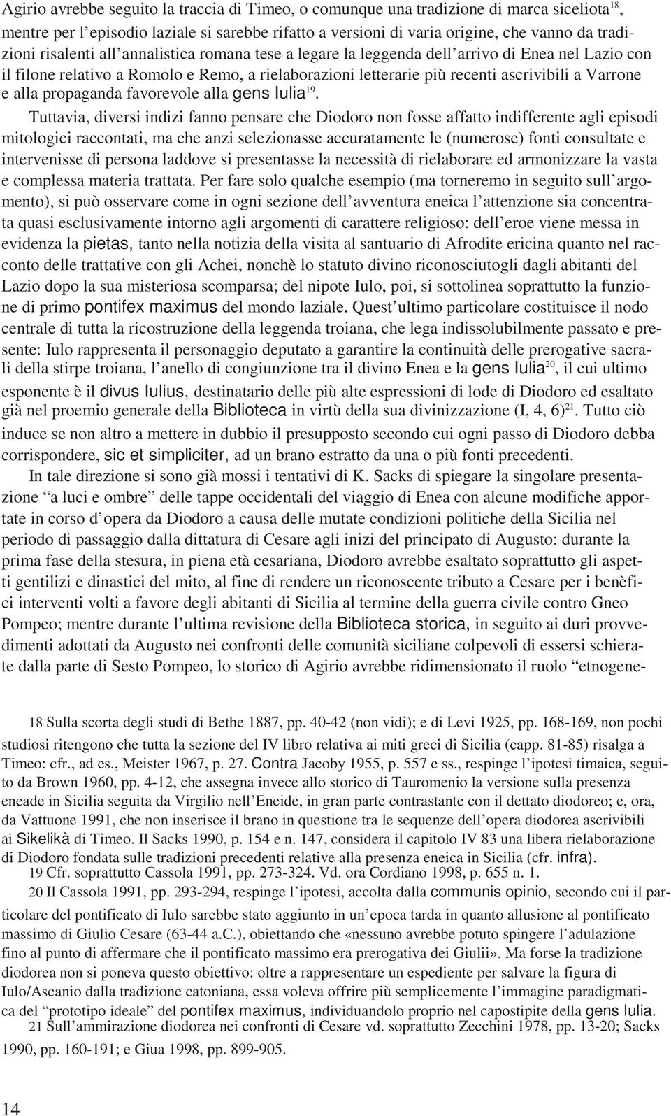 propaganda favorevole alla gens Iulia 19.