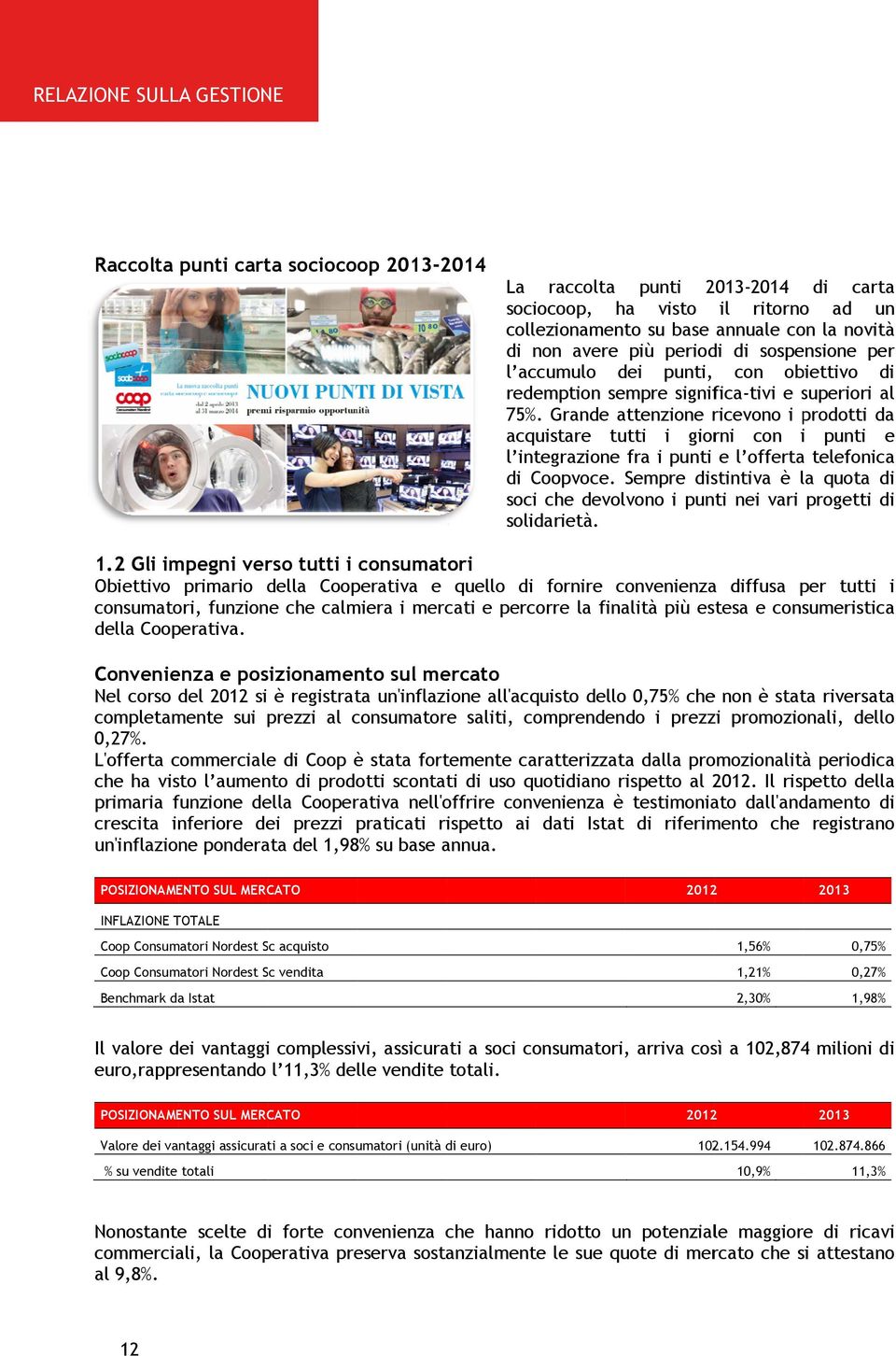 Grande attenzione ricevono i prodotti da acquistare tutti i giorni con i punti e l integrazione fra i punti e l offerta telefonica di Coopvoce.