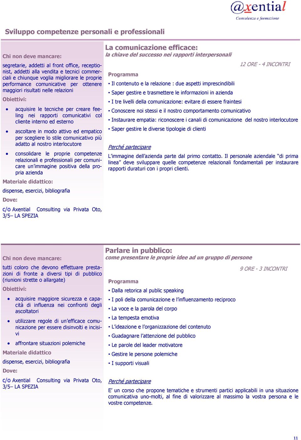 scegliere lo stile comunicativo più adatto al nostro interlocutore consolidare le proprie competenze relazionali e professionali per comunicare un immagine positiva della propria azienda La