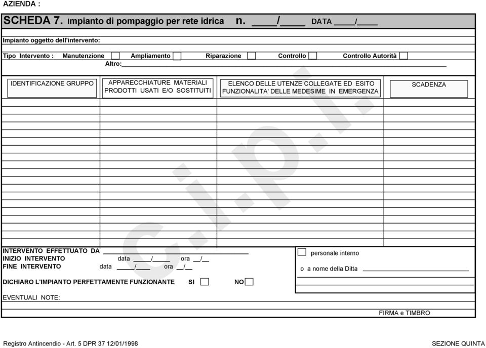 COLLEGATE ED ESITO PRODOTTI USATI E/O SOSTITUITI FUNZIONALITA' DELLE MEDESIME IN