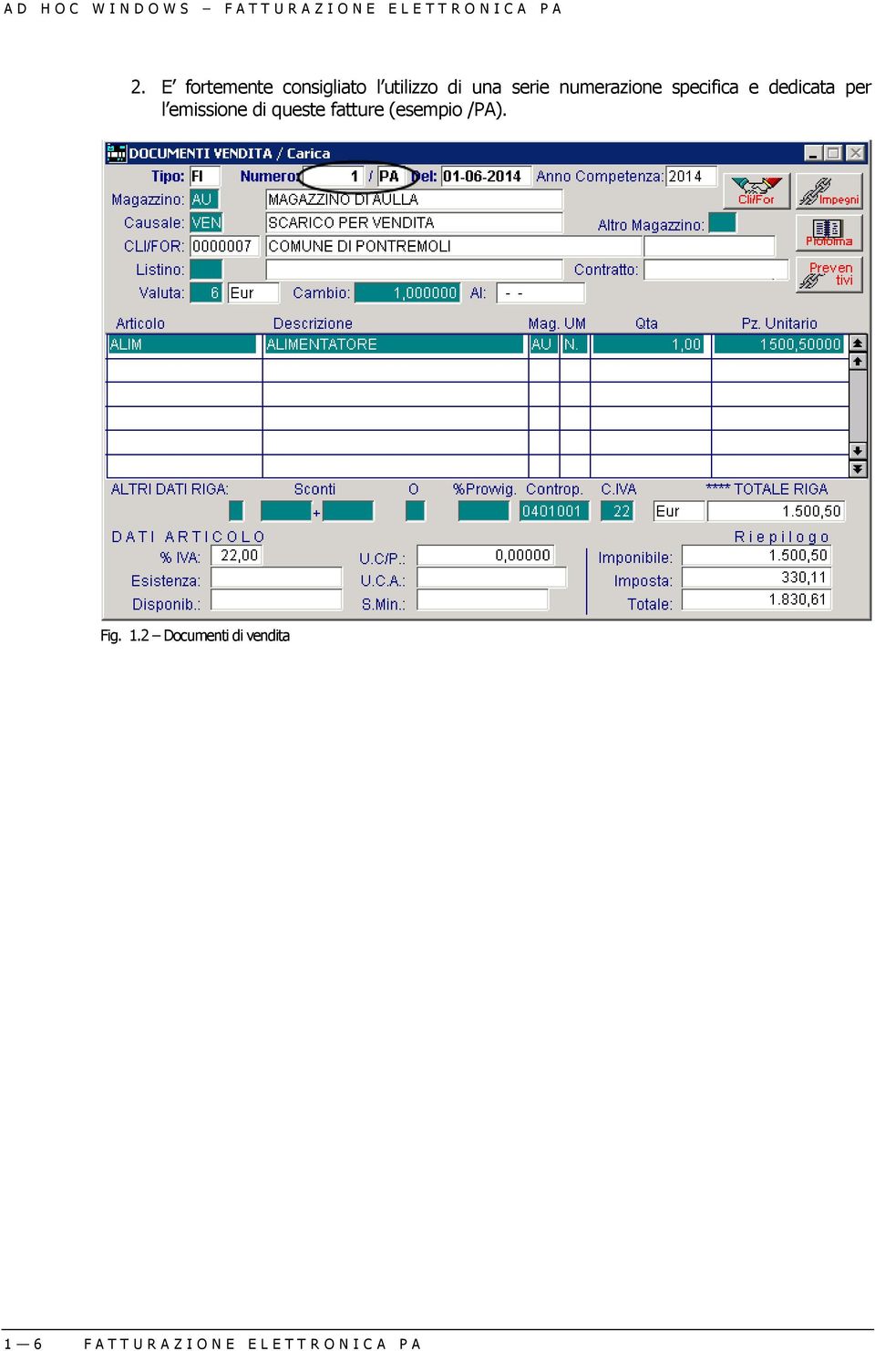 queste fatture (esempio /PA). Fig. 1.