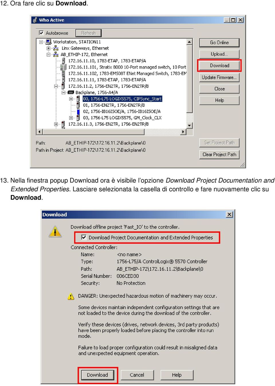 Download Project Documentation and Extended Properties.