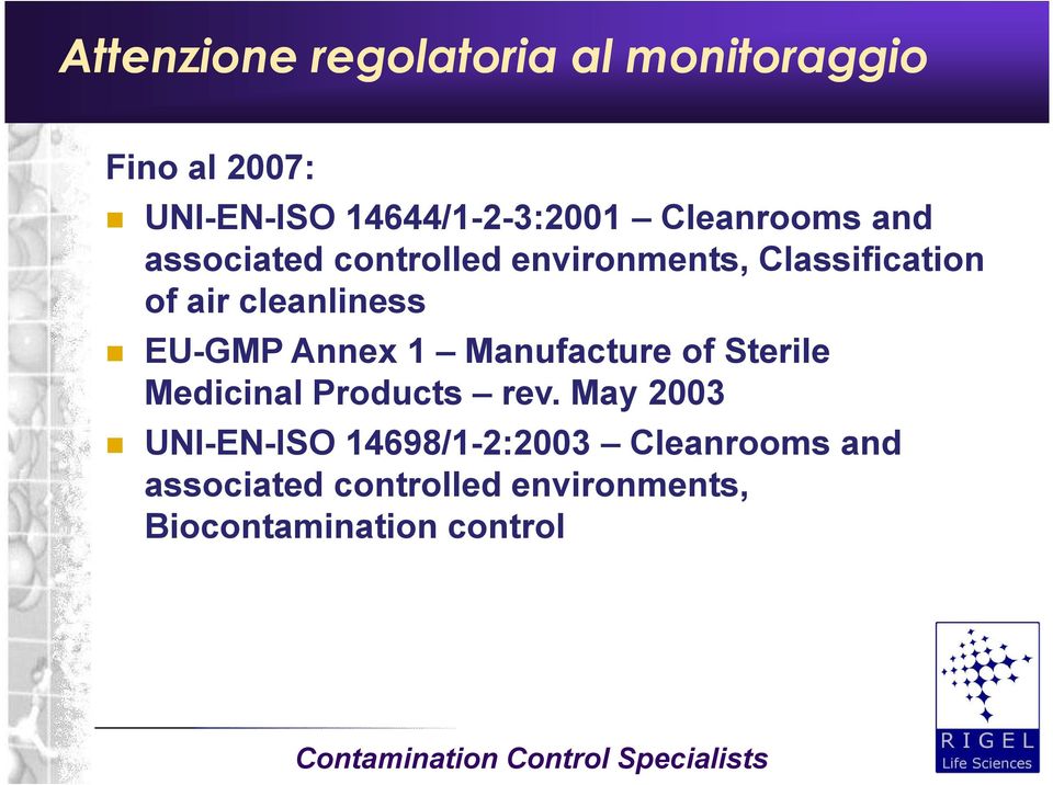 EU-GMP Annex 1 Manufacture of Sterile Medicinal Products rev.