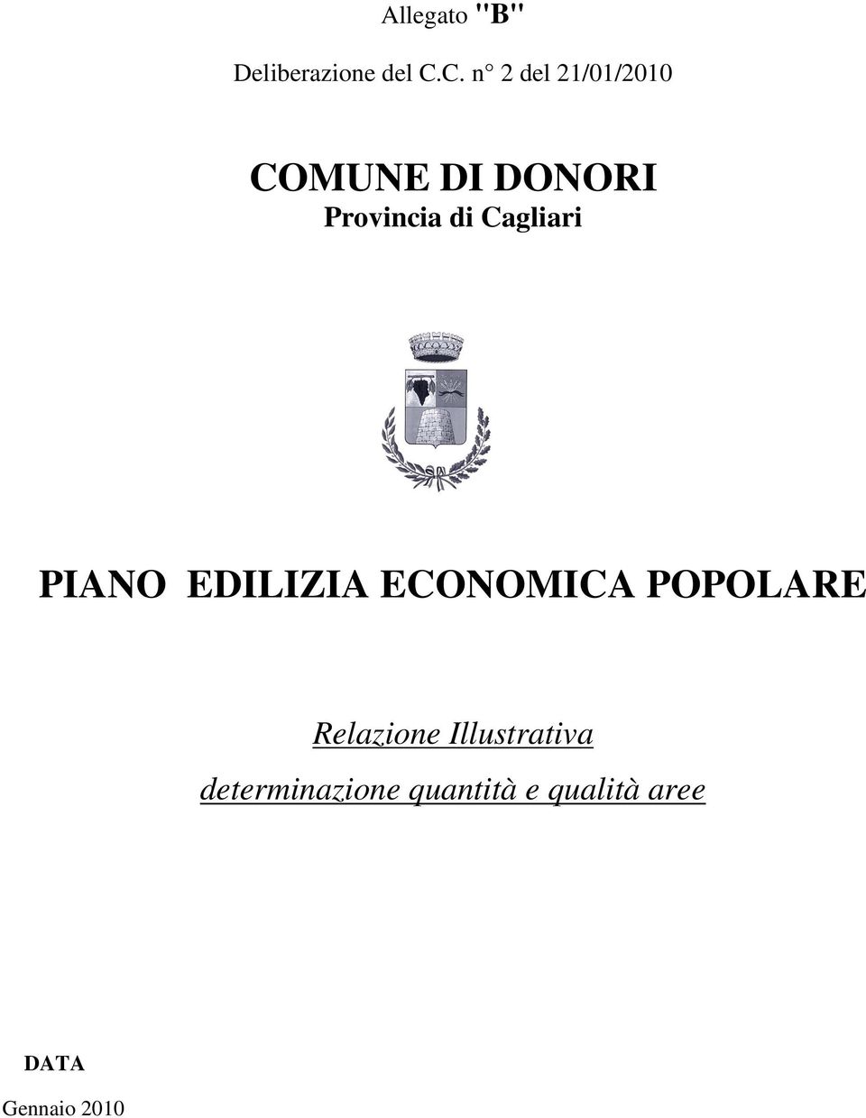 Cagliari PIANO EDILIZIA ECONOMICA POPOLARE