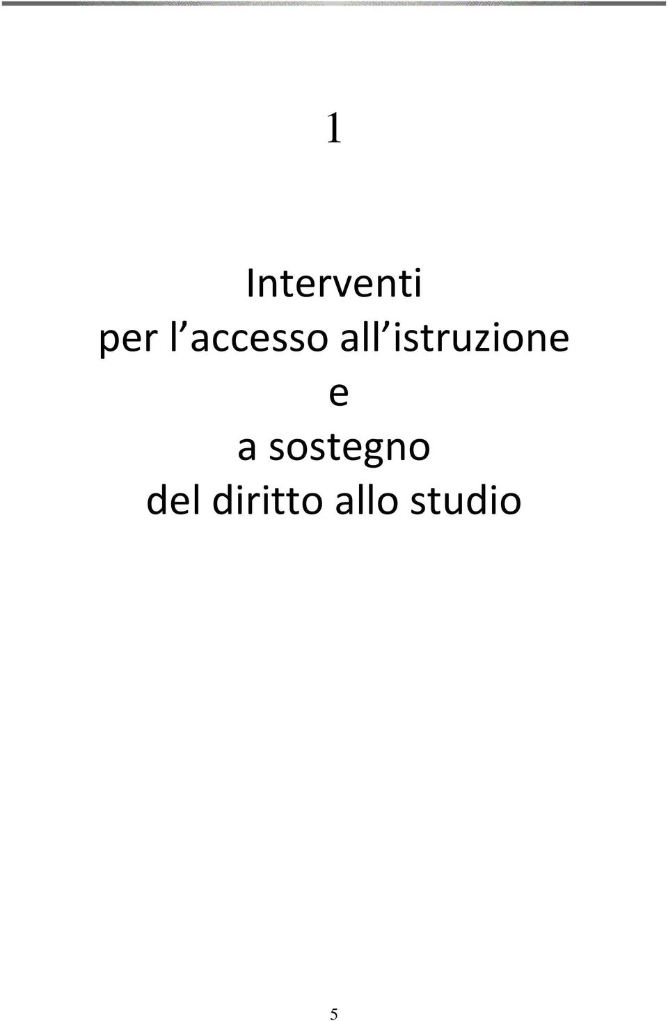 istruzione e a