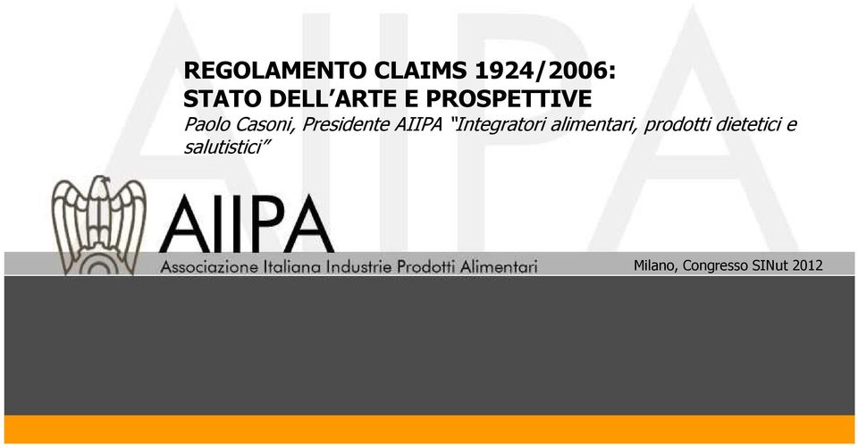 AIIPA Integratori alimentari, prodotti