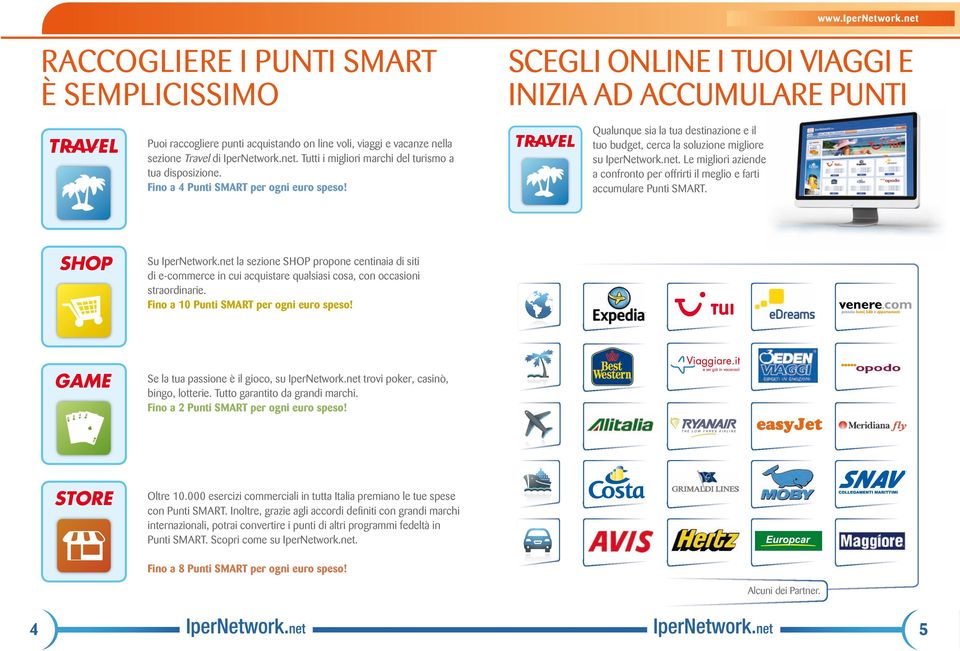 Le migliori aziende a confronto per offrirti il meglio e farti accumulare Punti SMART.