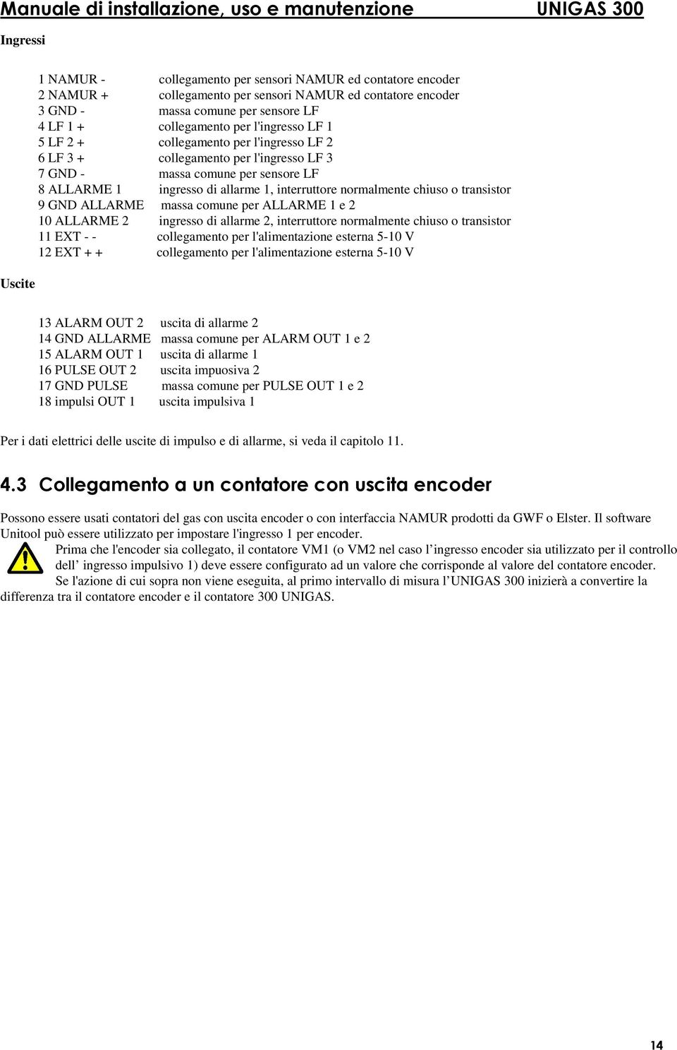 chiuso o transistor 9 GND ALLARME massa comune per ALLARME 1 e 2 10 ALLARME 2 ingresso di allarme 2, interruttore normalmente chiuso o transistor 11 EXT - - collegamento per l'alimentazione esterna