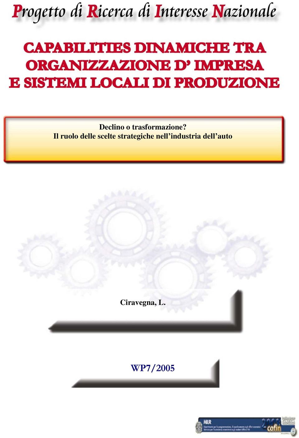 strategiche nell industria