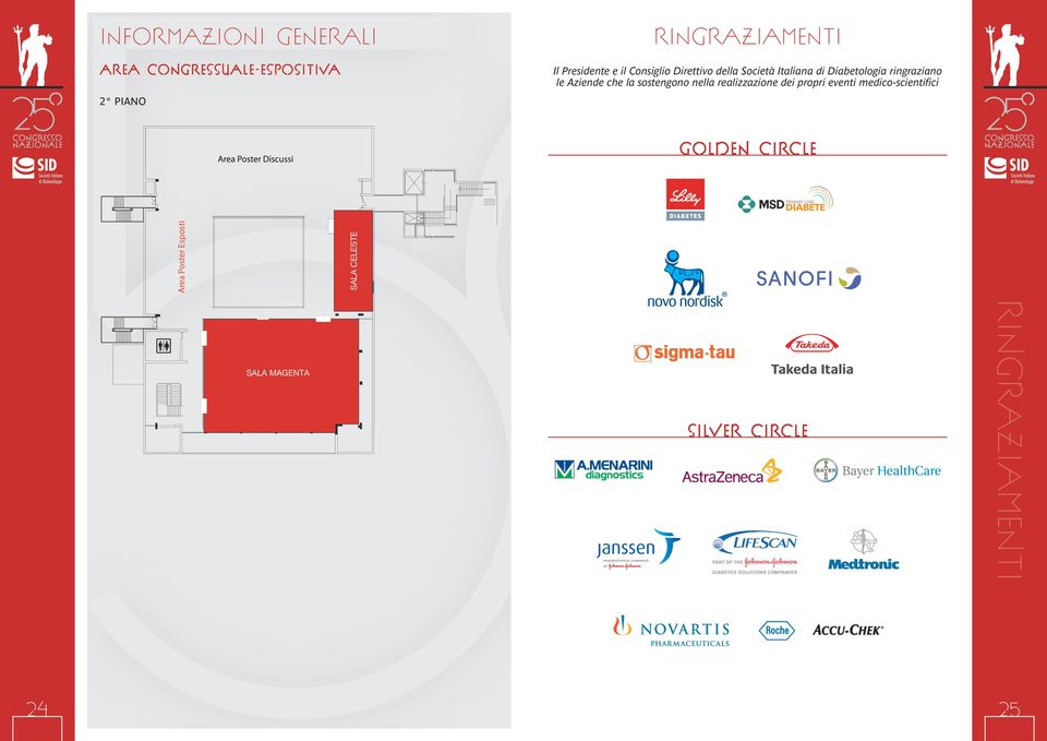 sostengono nella realizzazione dei propri eventi medico-scientifici 2 PIANO Area Poster