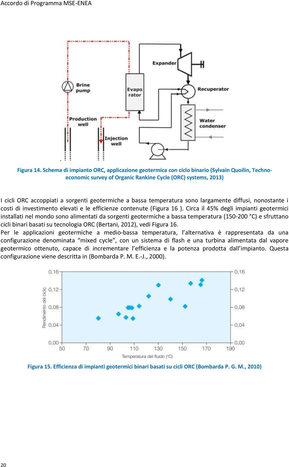 bassa temperatura sono largamente diffusi, nonostante i costi di investimento elevati e le efficienze contenute (Figura 16 ).