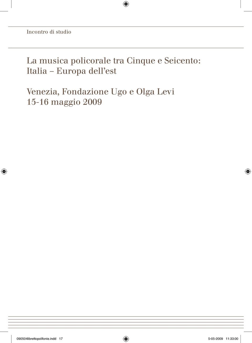 Venezia, Fondazione Ugo e Olga Levi 15-16