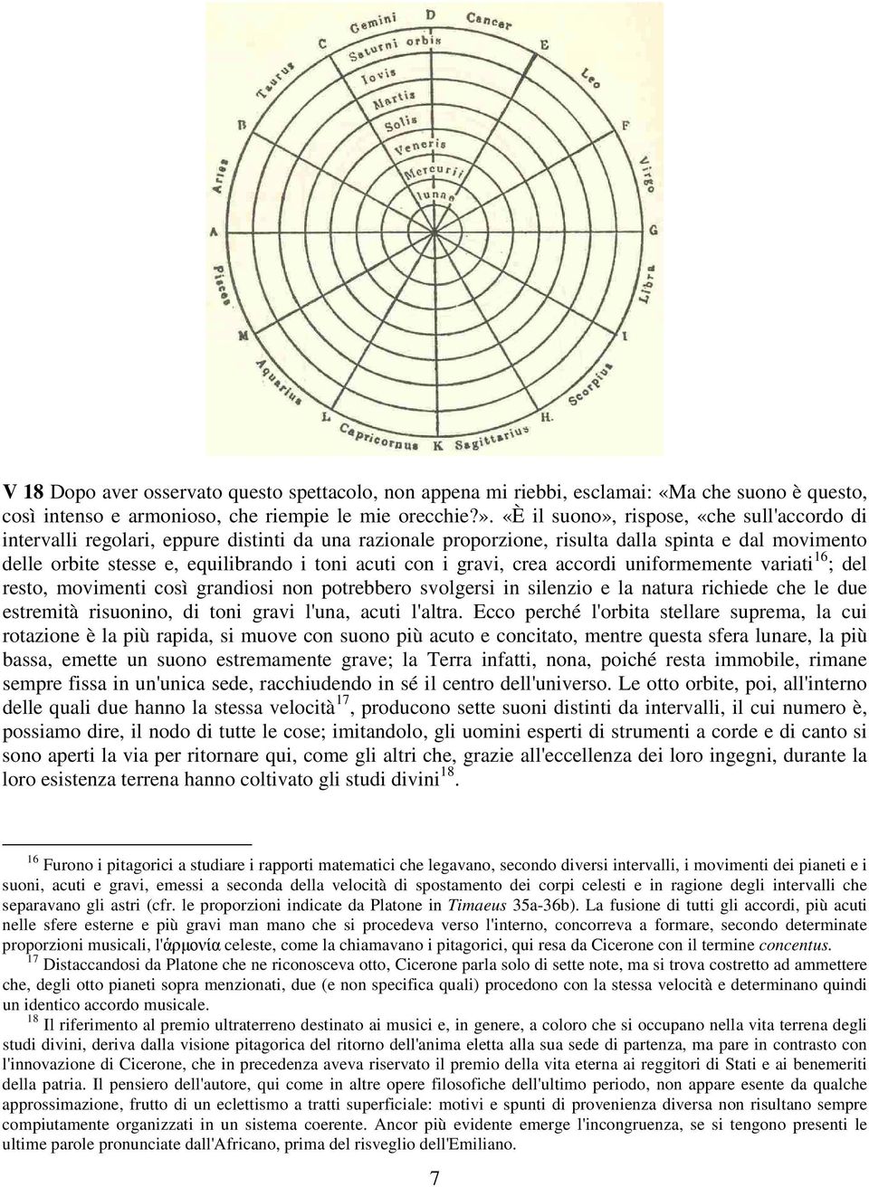 con i gravi, crea accordi uniformemente variati 16 ; del resto, movimenti così grandiosi non potrebbero svolgersi in silenzio e la natura richiede che le due estremità risuonino, di toni gravi l'una,