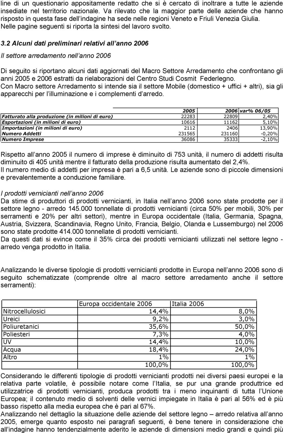 Nelle pagine seguenti si riporta la sintesi del lavoro svolto. 3.