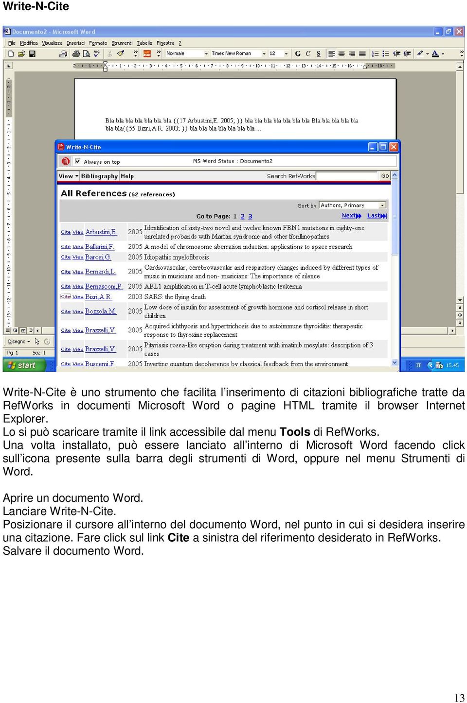 Una volta installato, può essere lanciato all interno di Microsoft Word facendo click sull icona presente sulla barra degli strumenti di Word, oppure nel menu Strumenti di Word.