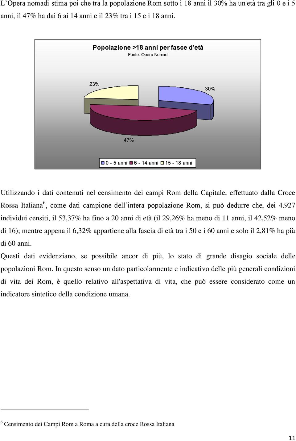 Rossa Italiana 6, come dati campione dell intera popolazione Rom, si può dedurre che, dei 4.