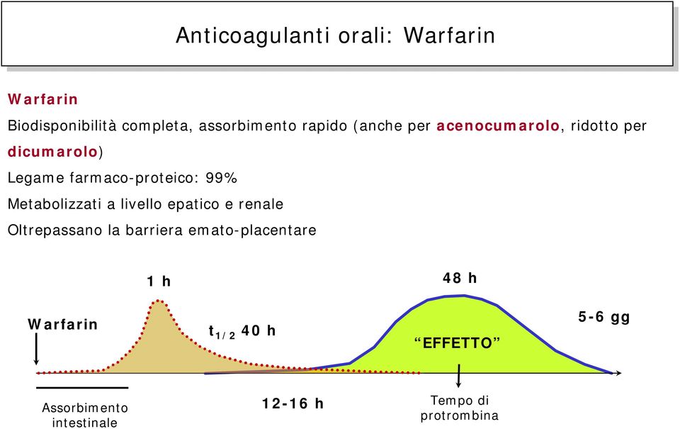 Metabolizzati a livello epatico e renale Oltrepassano la barriera emato-placentare 1 h