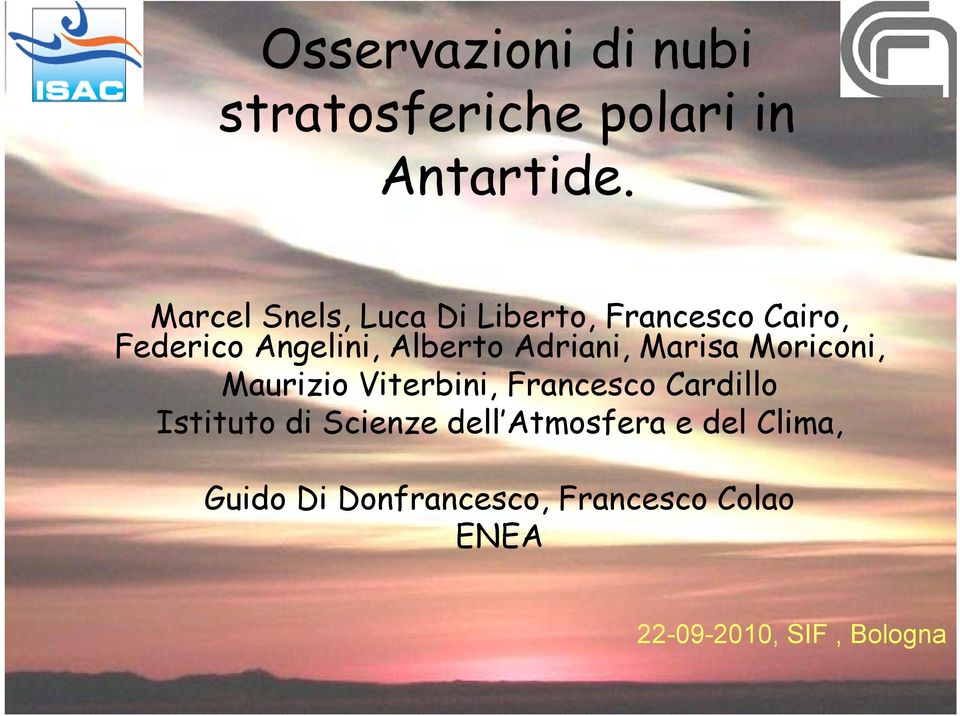 Adriani, Marisa Moriconi, Maurizio Viterbini, Francesco Cardillo Istituto di