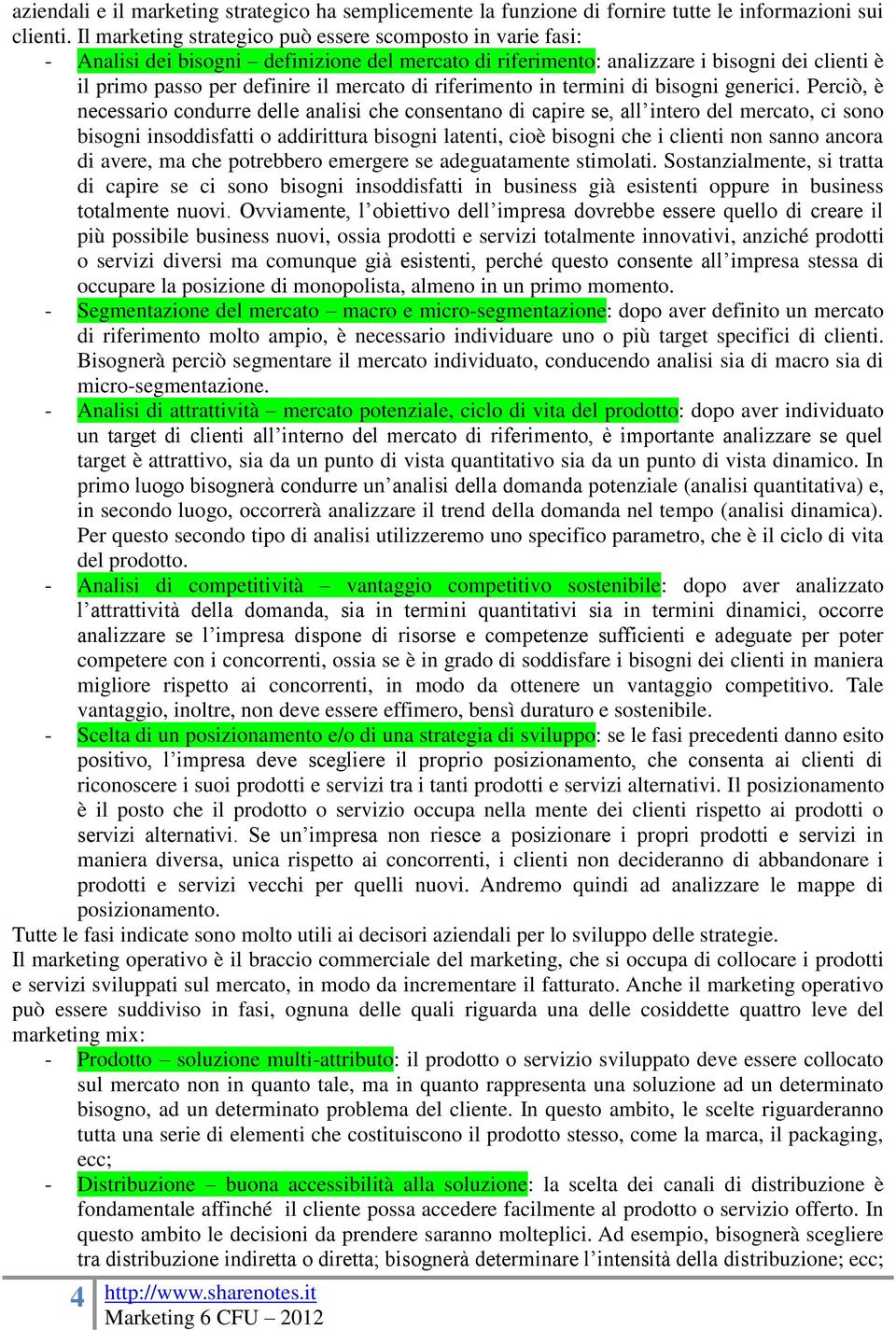 riferimento in termini di bisogni generici.