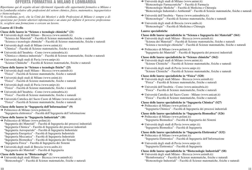 Vi ricordiamo, però, che la Città dei Mestieri e delle Professioni di Milano è sempre a disposizione per fornire ulteriori informazioni e un aiuto per definire il percorso professionale, scegliere