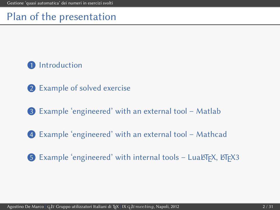 Example engineered with an external tool Mathcad 5.
