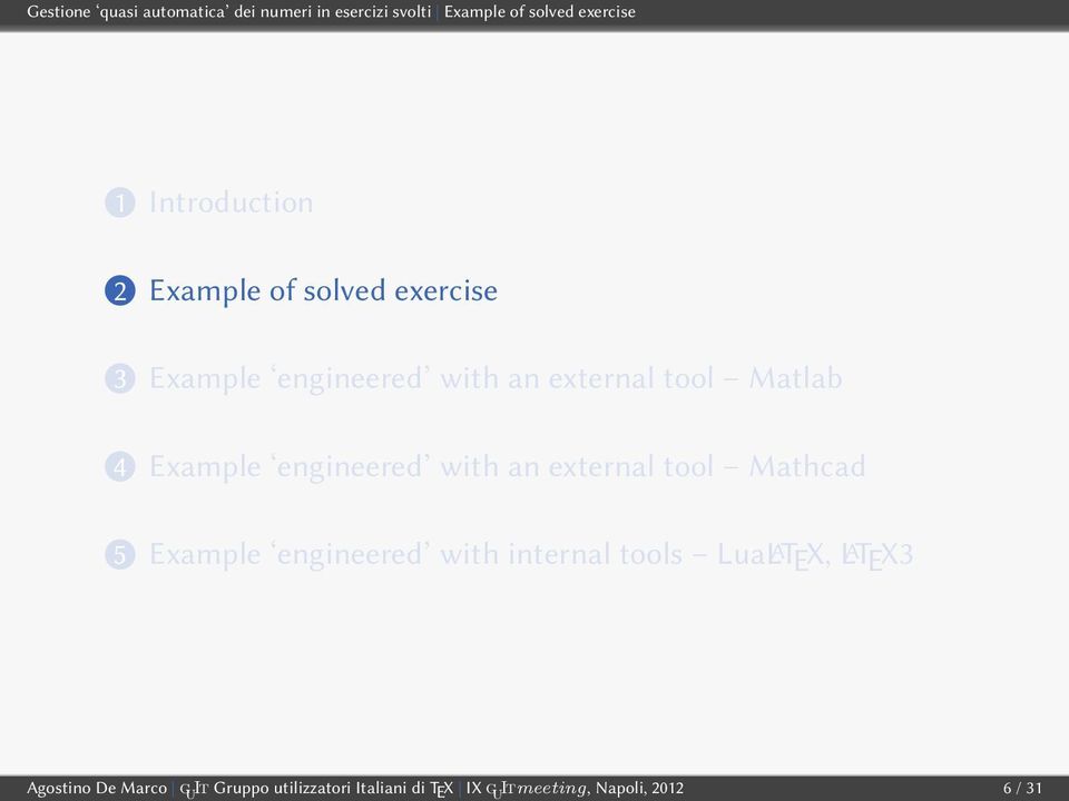 Example engineered with an external tool Mathcad 5.