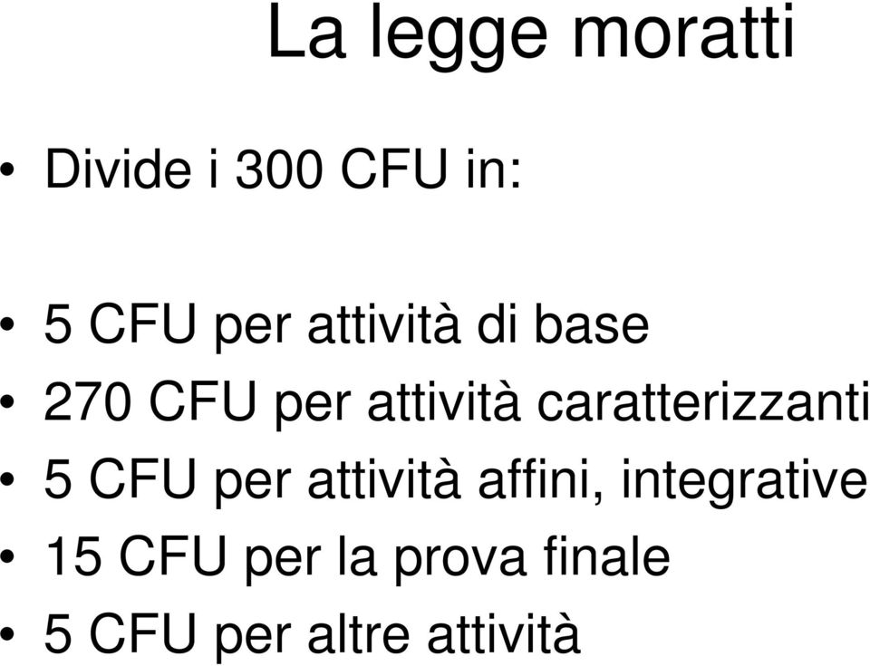 caratterizzanti 5 CFU per attività affini,