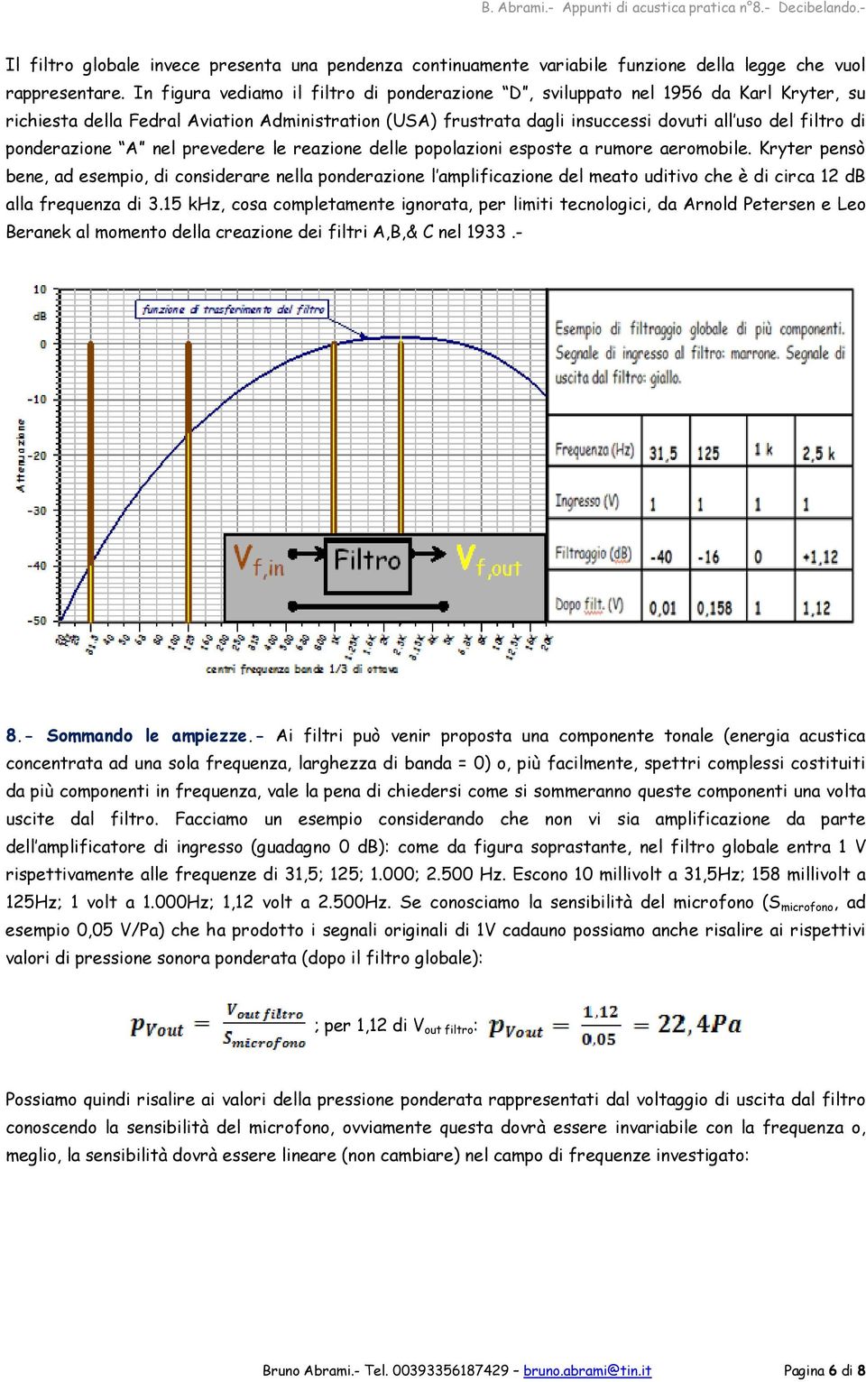 ponderazione A nel prevedere le reazione delle popolazioni esposte a rumore aeromobile.