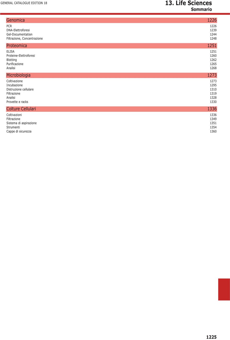 Proteomica ELISA Proteine-Elettroforesi 60 Blotting 6 Purificazione 6 Analisi 68 Microbiologia 7