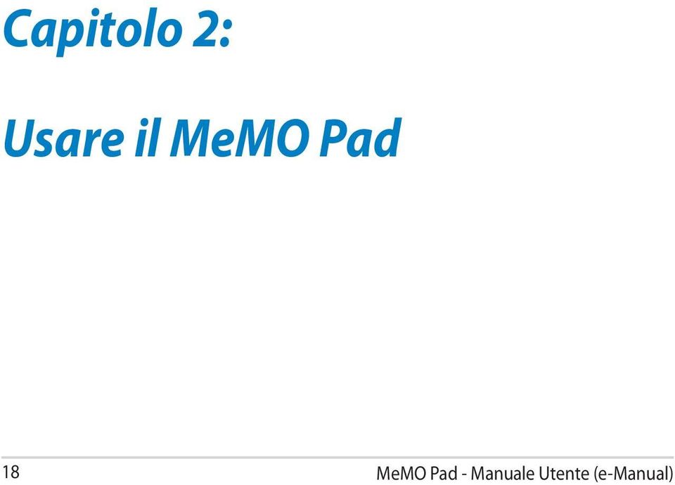 MeMO Pad - Manuale