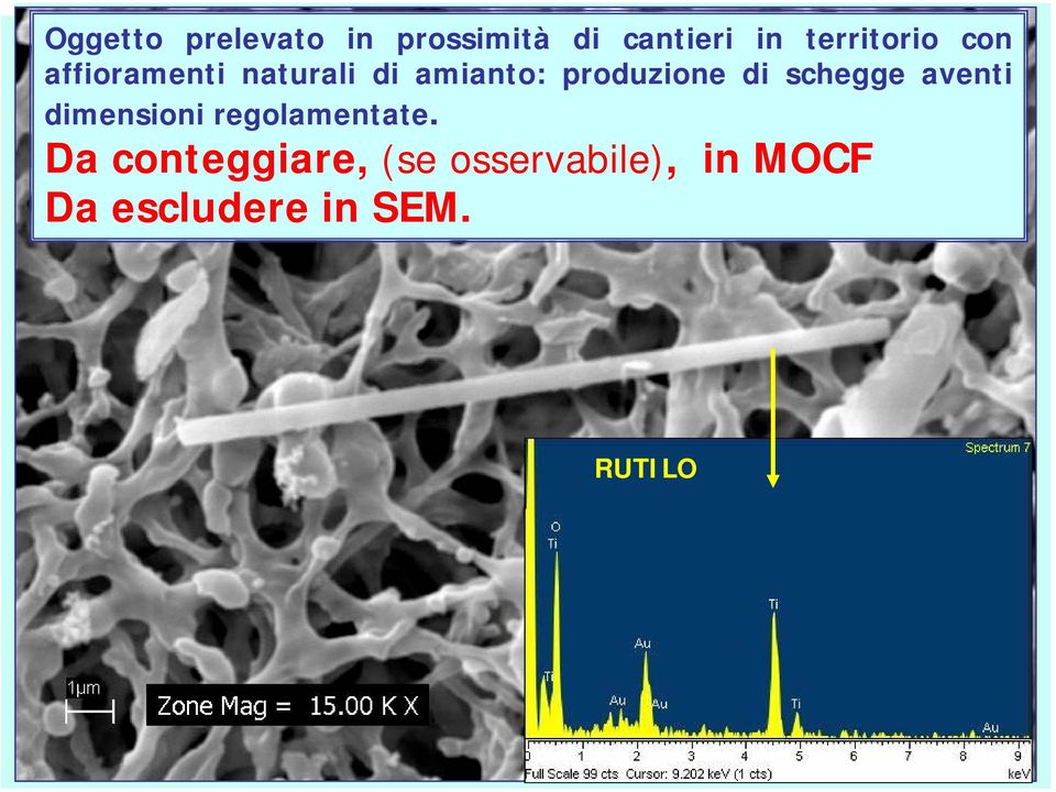 produzione di schegge aventi dimensioni regolamentate.