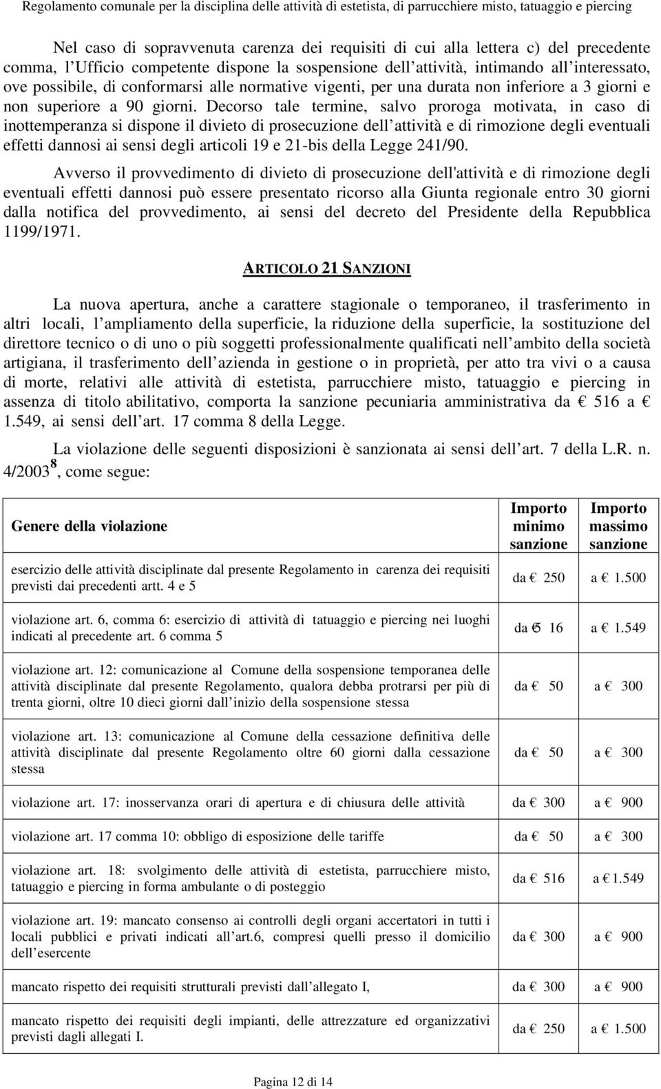 Decorso tale termine, salvo proroga motivata, in caso di inottemperanza si dispone il divieto di prosecuzione dell attività e di rimozione degli eventuali effetti dannosi ai sensi degli articoli 19 e