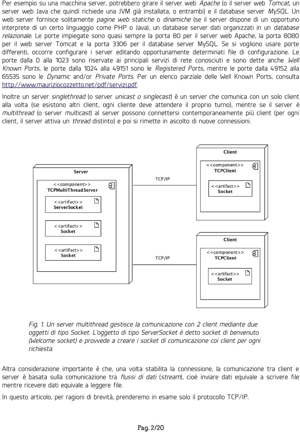 Un web server fornisce solitamente pagine web statiche o dinamiche (se il server dispone di un opportuno interprete di un certo linguaggio come PHP o Java), un database server dati organizzati in un