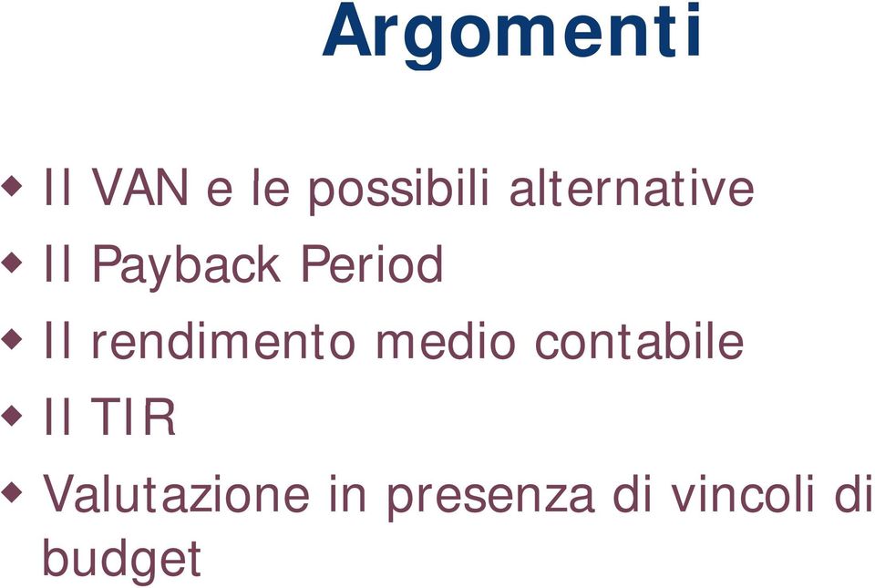 rendimento medio contabile Il TIR