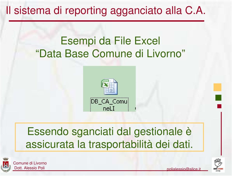 Esempi da File Excel Data Base