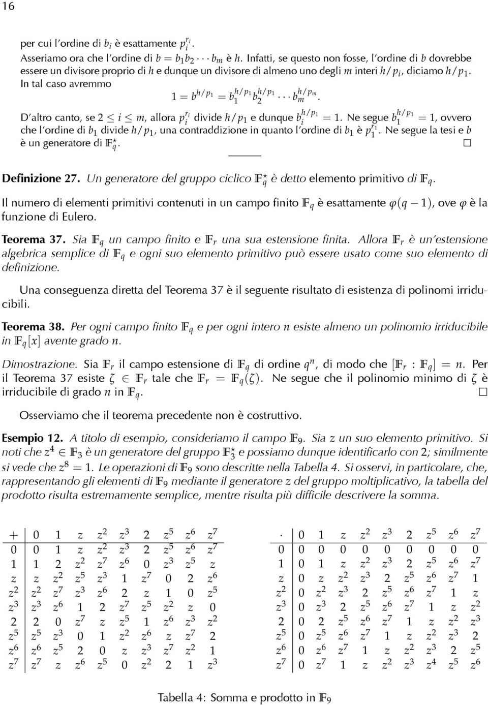 In tal caso avremmo 1 = b h/p 1 = b h/p 1 1 b h/p 1 2 b h/p m m. D altro canto, se 2 i m, allora p r i i divide h/p 1 e dunque b h/p 1 i = 1.