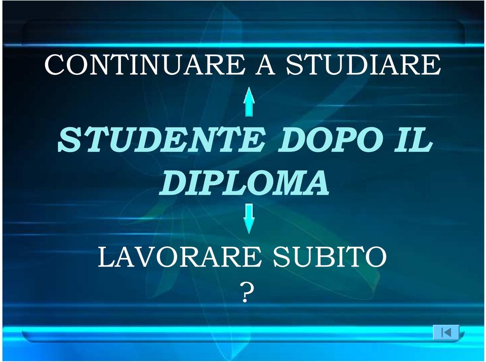 STUDENTE DOPO