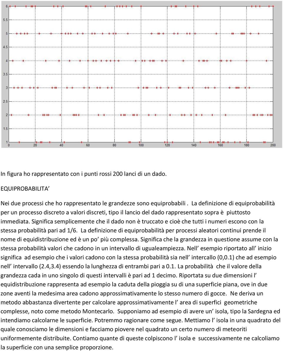 Significa semplicemente che il dado non è truccato e cioè che tutti i numeri escono con la stessa probabilità pari ad 1/6.