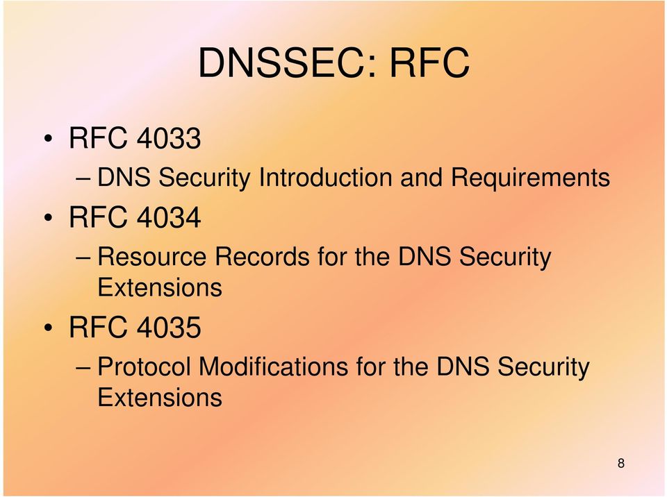 the DNS Security Extensions RFC 4035 Protocol